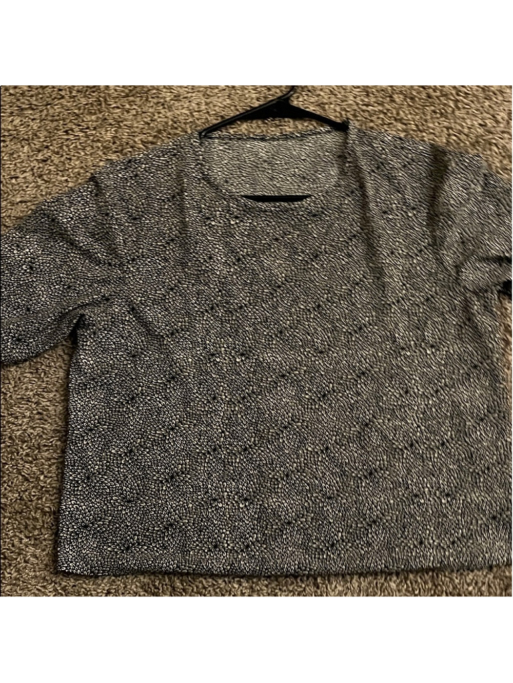 Black and White Patterned Top